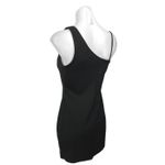 Lulus  Black One Shoulder Sleeveless Cami Camisole Tank Mini Bodycon Dress Size S Photo 2