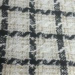 Lea & Viola Plaid Black Cream Gold Tweed Zip Detail Skirt Womens Small Photo 4