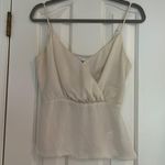 Lush Clothing Cream Satin Tank Photo 0