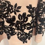 Trixxi Black Velvet & Blush Pink Fit-and-Flare Dress Boho Y2K – Size S Photo 1