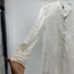 Ann Taylor white hi lo button down cotton blend closet staple minimalist size M Photo 2