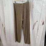Chico's Chico’s Women’s 3 Tan Slinky Stretchy Wide Leg Pants Photo 2