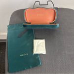 Gucci Turquoise Velvet Eyewear Case with dust bag Photo 1