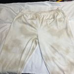 Nicole Miller Cozy Tie-Dye Loungewear Set Beige Cream Sweatshirt & Joggers Two-L Photo 5