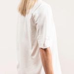 Tibi  viscose twill V Neck top Sz 8 Classic Minimalist Quite Luxury Photo 2