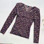 Sandro NEW Bethanie Mesh Floral Print Top Photo 6