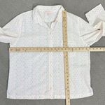 Victoria's Secret Victoria’s Secret Embroidered Neon Print Pajama Shirt White Multi Large Photo 10