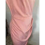 Showpo Dazzling Lights‎ Cowl Drape MIDI Dress Pink Peach Satin Size 6 US 0209 Photo 6