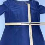 SINGLE Los Angeles Dress Womens Medium Blue Sheath Knee Length Career Business Photo 5