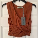Nicholas K Free People Vik Top Women’s Cinnamon Sleeveless Wrap Tank Top Size XS Red Photo 5