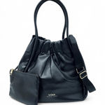 Trina Turk Bucket Crossbody Tote Bag Black Drawstring Closure New With Tags Photo 0