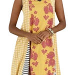 Matilda Jane Womens Dress Size XS Once Upon A Time Golden Key Yellow Navy Blue Photo 0