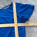 Talbots Crisscross V Back Flutter Sleeve Top/Blouse – Color Bright Blue– Size M Photo 8