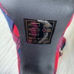 Qupid Women's  Wink Plaid Zipper Accent Ankle Booties Size 9 Red Photo 11