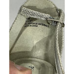 Pierre Dumas Womans 10 M Silver Rhinestone Strappy Open Toe Sandals Photo 6