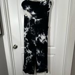 Antistar  Sleeveless Jumpsuit Rayon Tie Dye Navy and White Size Medium Photo 2