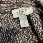 Ann Taylor brown and white cable knit cardigan with buttons Photo 4