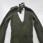 NBD  Bekah Deep V Midi Dress in Olive Green Medium Photo 10