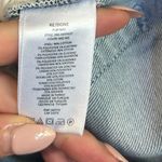 RE/DONE Stove Pipe Cropped Jeans Light Wash Raw Hem Size 26 Mid 90s Button Fly Photo 11