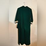 Vanity Fair VTG  Granny Cozy ROBE green & Cheetah Print Size 12 House Coat Photo 6