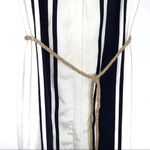 Ecru  Midi Striped Dress White & Navy Sz XS Photo 3