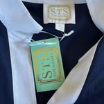 Sail To Sable  Navy and White Sleeveless Sheath Dress. Size Medium. NWT Photo 2