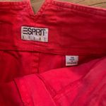 Esprit Vintage  Sport Red Pleated Denim Skirt Size 25” 2 Photo 5