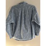 Vintage Denim Star Shirt Womens M Light Wash Cotton Chore Western 90s Concert Blue Size M Photo 1