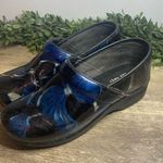 Dansko  PROFESSIONAL XP BLUE HIBISCUS Patent Leather Clogs Womens EU 39 US 8.5-9 Photo 0