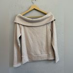 White House | Black Market WHBM Off The Shoulder Metallic Sweater Photo 3