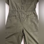 No Boundaries  Short Sleeve Collared Boilersuit jumpsuit olive military green Photo 8