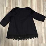 Jessica London NWOT size 12W, 3/4 sleeve, bottom is crochet/lace, pit to pit is 21, length is 27 Photo 1