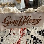Gina Blaneź Vintage 80s 90s Y2K Off White Patchwork Lace Vest Size L Photo 4