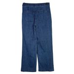 J.Crew  Slim Wide Leg Cropped Sailor Nautical Stripe Denim Jean 26 Blue White Photo 13