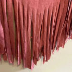 Montrez Fringe Tank Top Western Mauve Pink Boho Size S/M Beach Vacation Y2K 90s Photo 3