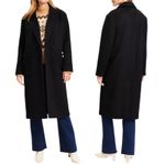 Ann Taylor LOFT Doubleface Double Breasted Modern Coat Black Size S Photo 1