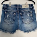 Miss Me  Signature Denim Jean Cut Off Distressed Mini Jean Shorts size 27 Photo 2