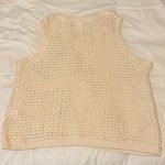 Old Navy NWT Open-Stitch Vest, Creme De La Creme, Sz. Small Photo 4