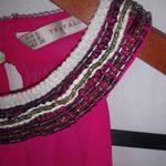 ZARA  Trafaluc S Pink Beaded Tank Top Photo 6