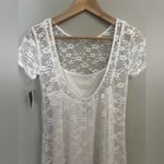 Wild Fable Short Sleeve Maxi Dress White Lace Size S Photo 3