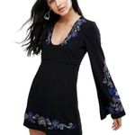Free People Holiday Folk Mini Dress - Black - 6 Photo 6