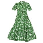 L.K. Bennett Sophie Wildflower Dress in Green, Size US 2 Green Photo 3
