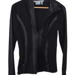 Athleta  Verbier Full Zip‎ Hooded Softshell Jacket Black Women's Sz S Photo 0