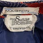 Miss Magnin Susan Thomas for Trevira VTG Sleeveless Duster Jacket Womens Size 12 Blue Photo 1