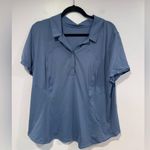 Lululemon Blue water drop sweat wicking polo Photo 0