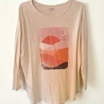 Wonderly 3/4 Sleeve Sunset Graphic T-Shirt {PETITE} Photo 0
