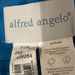 Alfred Angelo Marine Blue Sheer Baby Doll/Shift Midi Dress Sz 10 Draped … Photo 10