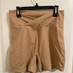 Buffbunny Collection  Gold Bossy Print Crossover Shorts Large Photo 1