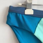 MINKPINK Sea Splice Colorblock Cheeky Hipster Shimmer Bikini Bottoms Blue Medium Photo 3