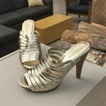 Nine West Heels INC international Gold Strappy Heels 10 M Beautiful! No flaws/like new Photo 6